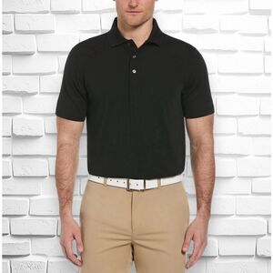 Ben Hogan Men’s XL Performance Easy Care Solid Black Short Sleeve Polo Shirt GUC